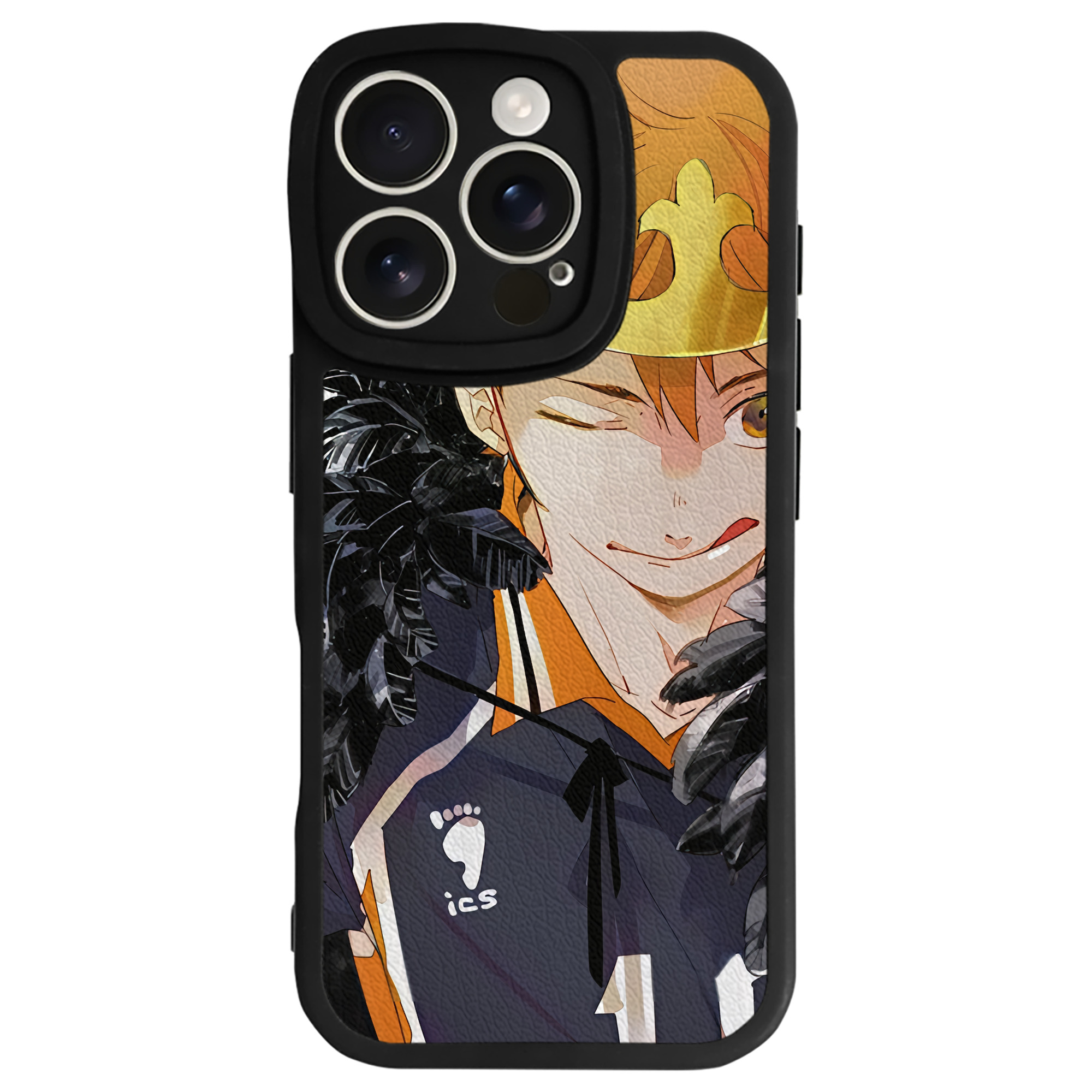（画像用） ハイキュー!! Haikyu!! 【iPhone 16シリーズ対応】シリコンスマホケース（レザー調） 材質：シリコン
